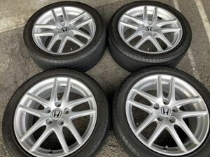 ◆SALE 1,000～!! ホンダ CL7 アコード ユーロR 純正 17インチ 7J+55 114.3-5H ブリヂストン GR-X2 225/45R17 溝あり!!