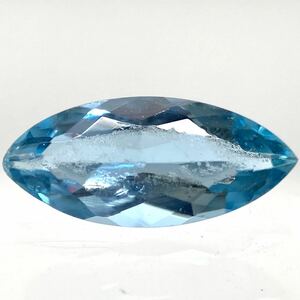 〔アクアマリン1.08ct〕o 約5.1×10.9mm ルース 裸石 宝石 ジュエリー aquamarine ベリル beryl BE5/BE5◎ w4B70