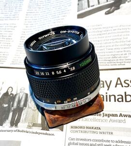 【オリジナルフード付】OLYMPUS オリンパス OMシステム E.ZUIKO AUTO-T 100mm f2.8 マニュアルフォーカス レンズ 