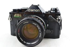 ★実用品★CANON キヤノン AE-1 PROGRAM ボディ FD 50mm F1.4 S.S.C. 鳴きあり★♯15157