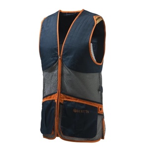 ベレッタ （夏用）フルメッシュ ベスト Lサイズ（ネイビー x グレー）/Beretta Full Mesh Shooting Vest - BTE & Grey