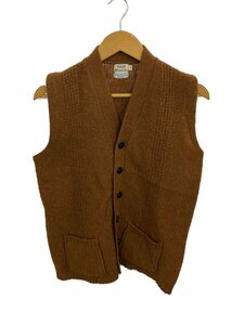 70s/federals/ニットベスト(厚手)/M/ウール/BRW