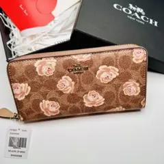 新商品コーチレーデイズ長財布　Coach 長財布　ブラウン色