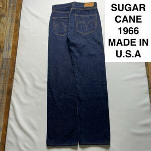 USA製 SUGAR CANE シュガーケーン 1966モデル ジーンズ デニム ジーパン Gパン w30 東洋エンタープライズ 濃紺 ネイビー メンズ 古着