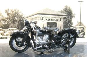 激渋！ Maisto マイスト 1/24 1948 Harley Davidson PANHEAD ハーレー パンヘッド 黒 ハンドシフトレバー レトロ クラシック 往年 本体のみ