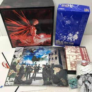 2/2 I0528D3 未開封・未組立あり★新世紀エヴァンゲリオン 劇場版BOX 完全初回限定版 LD レーザーディスク 絵コンテ プラモデル 他 アニメ