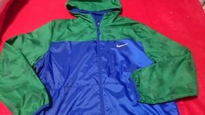 【新品】ナイキ ウインドジャケット XL 青×緑