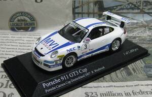 ★レア絶版*世界1008台*PMA*1/43*Porsche 911 GT3 Cup #3 Porsche Carrera Cup Deutschland 2007