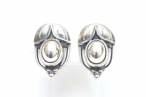 1T860☆ジョージジェンセン GEORG JENSEN☆ シルバー 925 イヤリング 2003 美品 【ニューポーン】