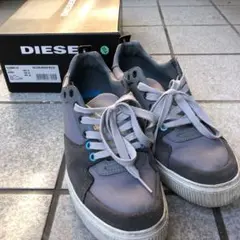 diesel スニーカー　グレー　28cm ディーゼル　灰色