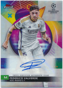 Federico Valverde 2023-24 Topps Finest UCC Refractor Signature Auto 直筆サイン リフラクターオート フェデリコ・バルベルデ