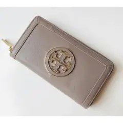 《訳あり未使用品》 TORY BURCH 長財布 ラウンドファスナー ベージュ