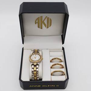 美品　送料無料【電池交換済】★アン　クライン★ANNE KLEINⅡ★着せ替えベゼル★レディース/腕時計/アナログ/クォーツ 2