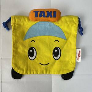 ★新品★チョロQ キッズ　TAXI 巾着袋　タカラ　ミニ巾着