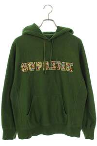 シュプリーム パーカー 20AW Jewels Hooded Sweatshirt サイズ:S ジュエルカレッジロゴパーカー 中古 NO05