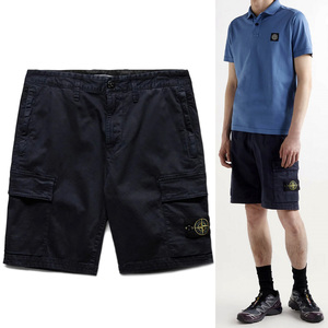 送料無料 23 STONE ISLAND ストーンアイランド 7615L0804 V0165 ネイビー バミューダパンツ ショートパンツ size 29