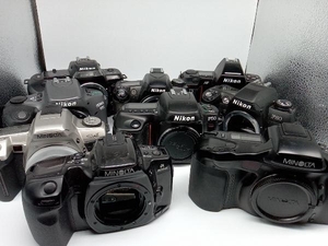 ジャンク Nikon MINOLTA 一眼レフカメラ9台セット F80 F50 PRINEA600i F-401 F-801S μ２ α7xiPANORAMA α303si sweetα