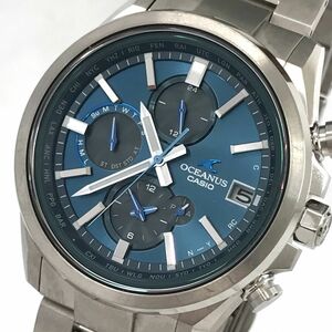 美品 CASIO カシオ OCEANUS オシアナス クラシックライン 腕時計 OCW-T4000C-3A 電波ソーラー マルチバンド6 Bluetooth チタン 動作確認済