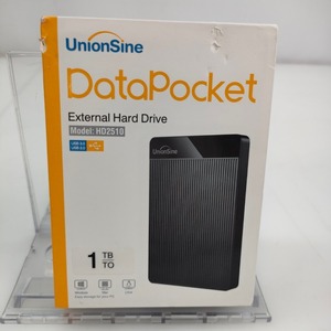 05w02738★1円~【パソコン周辺】UnionSine 1TB 外付けハードディスク超薄型外付けHDDポータブルハードディスク 2.5インチ HD2510ジャンク品