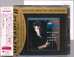 (GOLD CD) Don Henley 『Building The Perfect Beast』 UDCD 705 ※ユキム帯・輸入帯 ドン・ヘンリー MFSL (Mobile Fidelity Sound Lab)