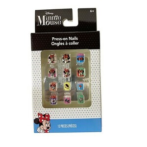 送料込 ミニー ネイルチップ 12個入り 17683 Minnie グッズ ネイル ネイルグッズ つけ爪 つけづめ おしゃれ 子供 女の子