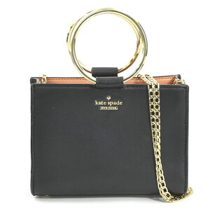 ケイトスペード Kate Spade ショルダーバッグ レザー ブラック h30794g