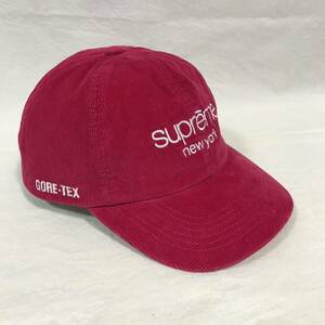 supreme new york Classic Logo gore-tex capシュプリーム ゴアテックス コーデュロイ キャップ パネル 帽子 ハット ボックス ロゴ 刺繍