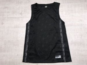 ロキシー ROXY サーフ ストリート カルチャー Y2K 00s古着 メッシュ タンクトップ ノースリーブ Tシャツ レディース ポリエステル100% S 黒