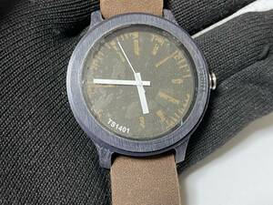 TACS タックス 腕時計 NATURE 革ベルト TS1401 展示未使用品　箱無