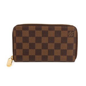 LOUIS VUITTON ルイヴィトン ジッピー・コンパクトウォレット N60028 長財布 ロングウォレット ダミエ・キャンバス×レザー ブラウン