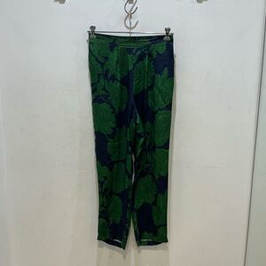 TOGA トーガ PANTS パンツ TV21-FF312 2022S/S INNER PRINT PANTS インナー プリントパンツ サイズ44 グリーン 655006