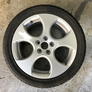 [T0414J5A]@ フォルクスワーゲン ポロ GTI 純正 スペアタイヤ 205/45R16 2007年製 CONTINENTAL 16×6.5J+38 1本