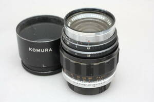 ■絞り・ピントリング動作しました■　三協光機（Sankyo Koki）　KOMURA- 105mm F2.8 M42マウント　■部品取り等にご利用下さい■