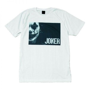 映画Tシャツ ジョーカー JOKER ホアキン・フェニックス ストリート系 デザインTシャツ おもしろTシャツ メンズ 半袖★tsr0466-wht-xl