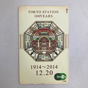 Suica 東京駅開業100周年(1914.1220-2014.1220) JR東日本 ICカード 無記名 記念スイカ 交通系IC 全国IC相互 台紙付き コレクターアイテム