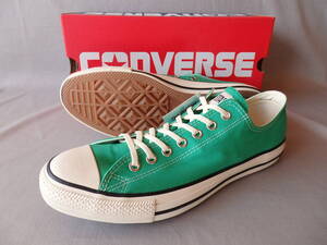 30cm！新品◆CONVERSE ALL STAR BURNTCOLORS OX◆US11.5(30cm)GREEN◆サーフィン/スケートボード/スノーボード/BMX