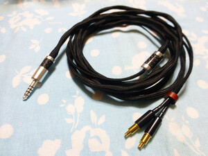 ATH ADX5000 SR9 ES750 MSR7b ESW750 用ケーブル オーグライン 八芯 200cm 長め 4.4mm5極 銀メッキCINQBES A2DC ESW950 ATH-WP900 ATH-AWKT