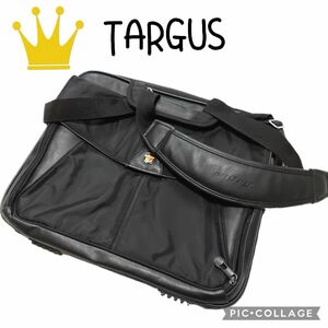 ⑩44【TARGUS】ビジネスバッグ　メンズ　ハンド　肩がけ　黒　ブラック