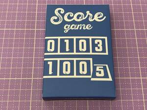 カードゲーム「SCOREGAME（スコアゲーム）」(箱・説明書 付/ほぼ新品)