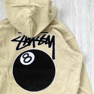 海外限定 ステューシー Stussy 8ボール パーカー XL ベージュ