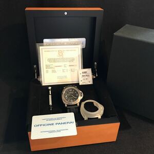 パネライ PANERAI PAM00177 ルミノールマリーナ スモールセコンド 手巻き メンズ 箱・保証書付き　稼働品　革ベルト付　美品