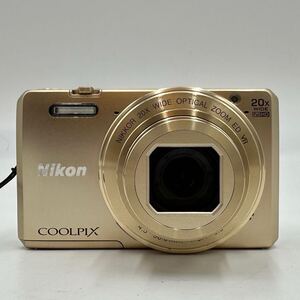 訳あり 美品 動作品 Nikon ニコン COOLPIX S7000 クールピクス コンパクトデジタルカメラ ゴールド 充電器無し 液晶画面に黄ばみ 中古品