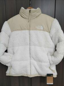 【新品】【1円～☆】定価約7.0万 ノースフェイス THE NORTH FACE ヌプシ ダウンジャケット ボア もこもこ Nuptse JKT ホワイトUS:Lサイズ