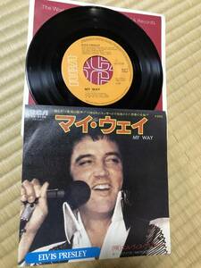 EP Elvis Presley「 マイウェイ 」エルビスプレスリー 国内 盤 SS 3128 中古盤 Japan 7 