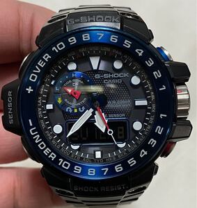 稼働中　中古　カシオ Gショック GWN-1000B-1BJF ガルフマスター ソーラー CASIO G-SHOCK GULFMASTER