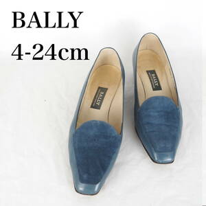 MK6233*BALLY*バリー*レディースパンプス4-24cm*ブルー系