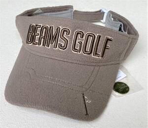 ◆BEAMS GOLF◆ビームス ゴルフ◆フリースサンバイザー◆ベージュ