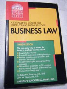 書籍　Business Law (Barron