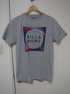 BILLABONG ビラボン AH011202GRH① メンズ Sサイズ 半袖Tシャツ ロゴプリントティー SquareLogo サーフブランド グレー色 新品 送料無料