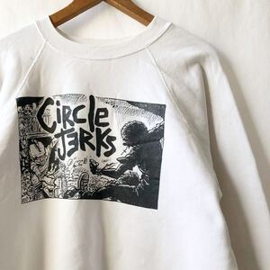 90s CIRCLE JERKS スウェット L USA製 ビンテージ 90年代 サークルジャークス トレーナー アメリカ製 ハードコア オリジナル ヴィンテージ